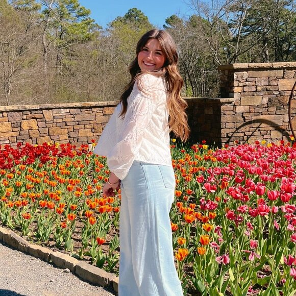 Women's Parisian Lace Long Sleeve Top | Sofie The Label | White - Picture 2 of 12